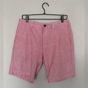 Men’s Jcrew shorts size 32 pink inseam 7” 100% cotton pastel